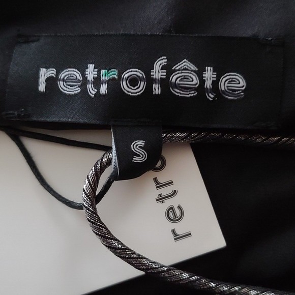 Retrofete Everly Jumpsuit Liquid Metallic Gunmetal Size S $585 NWT - Picture 9 of 15